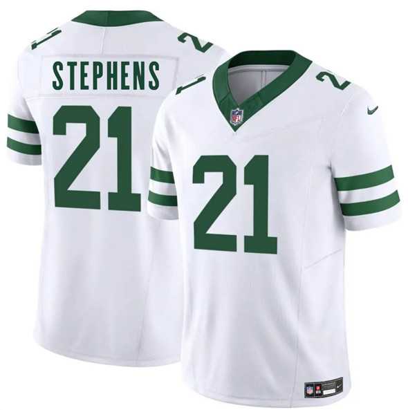 Men & Women & Youth New York Jets #21 Brandon Stephens White 2025 F.U.S.E. Vapor Untouchable Limited Stitched Jersey